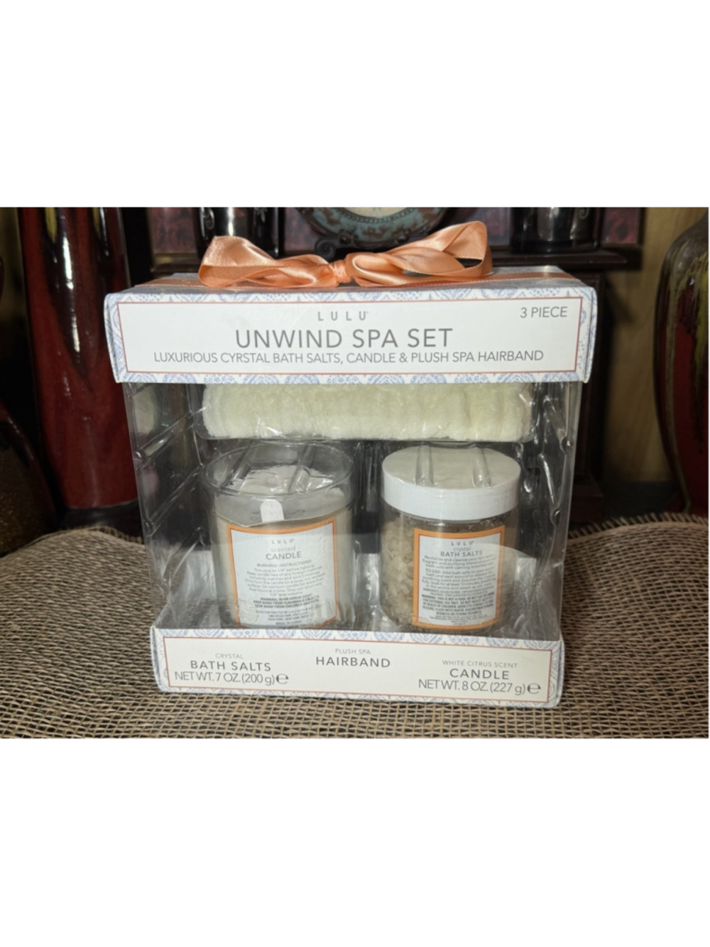 Lot of 2 Lulu Unwind 3-Piece Spa Sets (Volcano & White Citrus Scents) - Picture 6 of 6